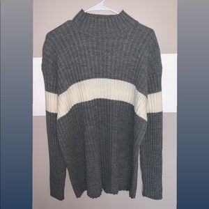 Protege 1 Collection Grey and White Sweater